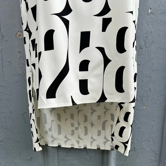 SportMax MaxMara Black & White High Low  tunic, BNWT, size Small - Picture 5 of 10